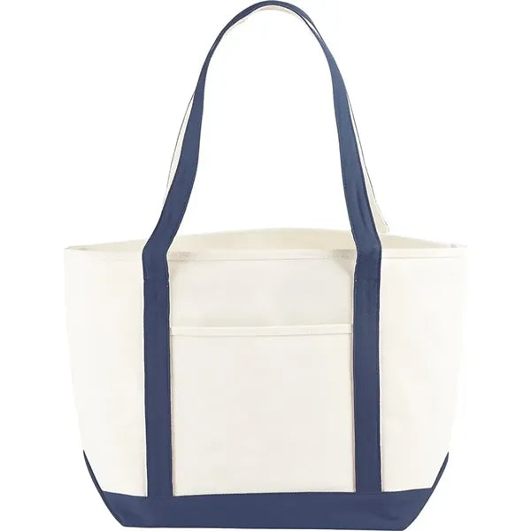 18 oz. Cotton Nautical Canvas Boat Bag W/ Gusset