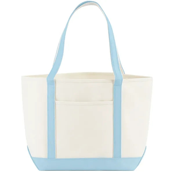 18 oz. Cotton Nautical Canvas Boat Bag W/ Gusset