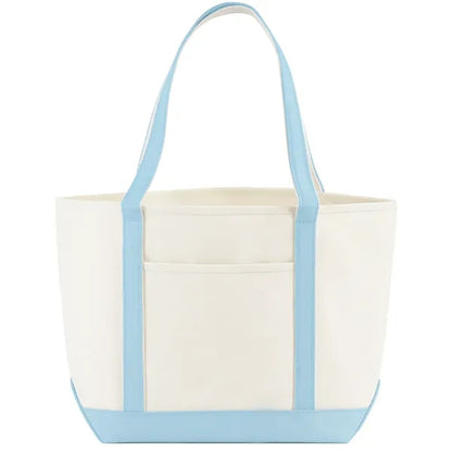 18 oz. Cotton Nautical Canvas Boat Bag W/ Gusset