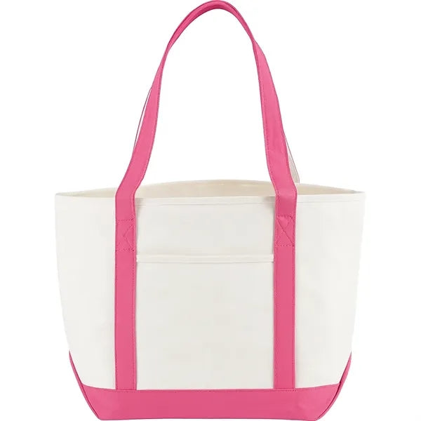 18 oz. Cotton Nautical Canvas Boat Bag W/ Gusset