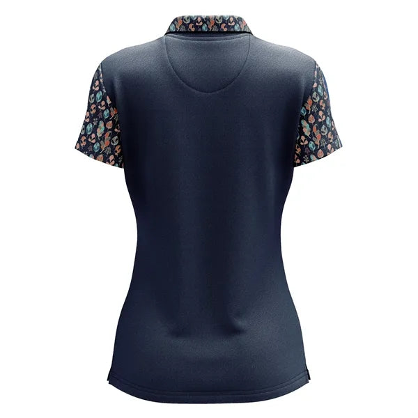 Women's Sublimation Spandex Interlock Short Sleeve Polo