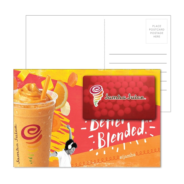 Postcard with Rectangle Credit Card Mints