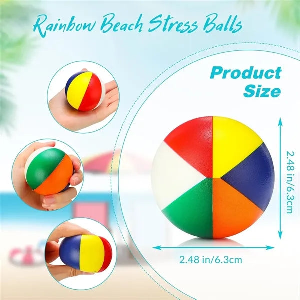 Colorful Stress Ball  Rainbow Beach Balls