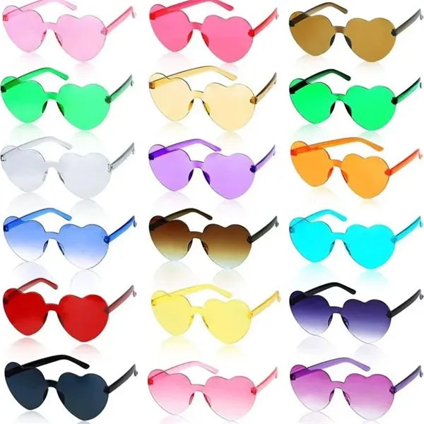 Colorful Heart Shape Sunglasses