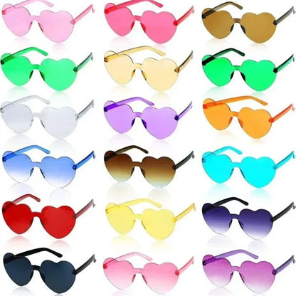 Colorful Heart Shape Sunglasses