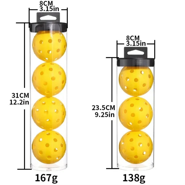 3 Pack 40 Holes Outdoor Pickleball Balls
