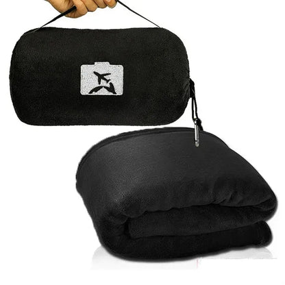Portable Travel Blanket with Bag Pillow
