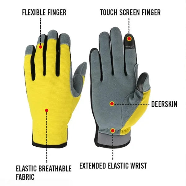 Mechanics Glove Flexible Yard Work Gloves