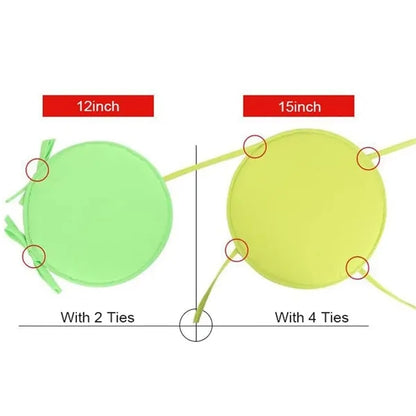 Round Chair Cushions Seat Cushion with Ties