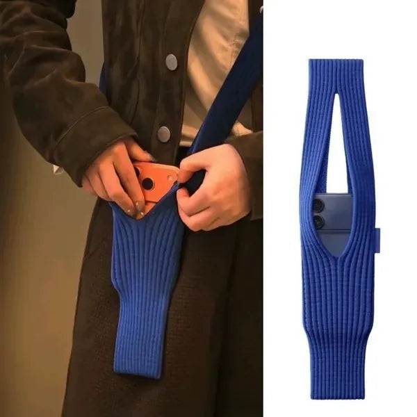 40cm Knitted Phone Bag