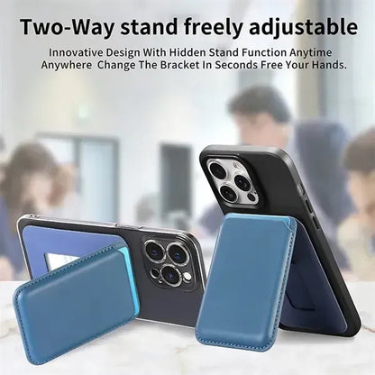 2 in 1 Leather Mag Safe Wallet for Phone Card Holder