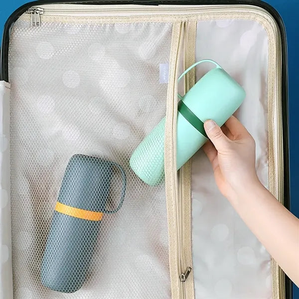 Travel Toothbrush Case with Cup Portable Brush Holder