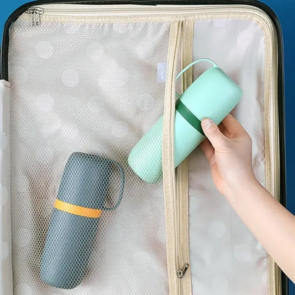 Travel Toothbrush Case with Cup Portable Brush Holder