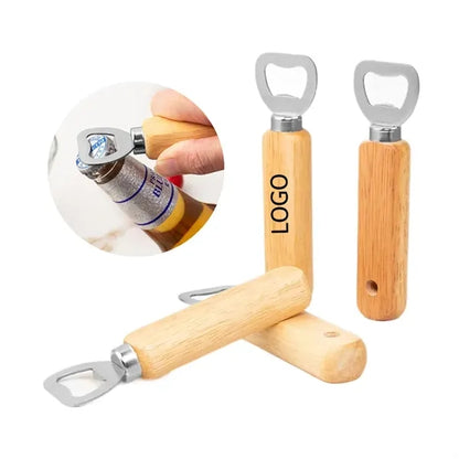 Wood Handle Stainless Steel Bottle Opener