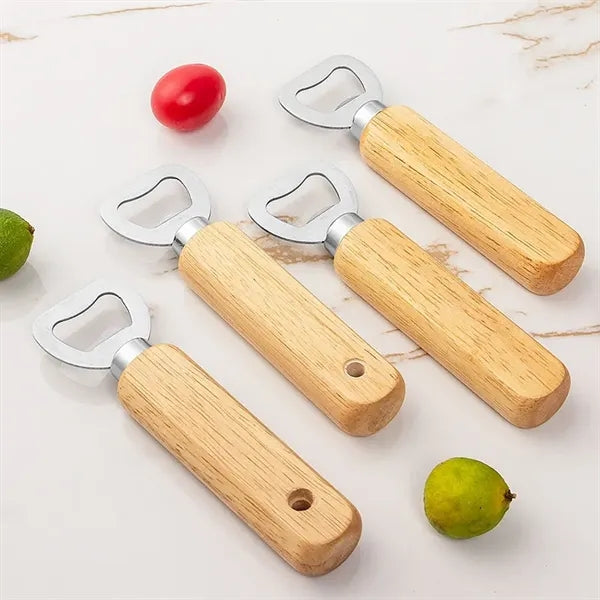 Wood Handle Stainless Steel Bottle Opener