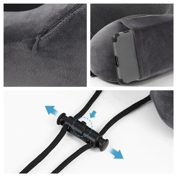 Premium Memory Foam Travel Neck Pillow