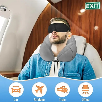 Premium Memory Foam Travel Neck Pillow