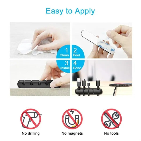 5 Slot Desk Cable Organizer