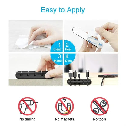 5 Slot Desk Cable Organizer