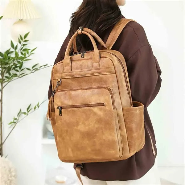 Vintage PU Leather Backpacks