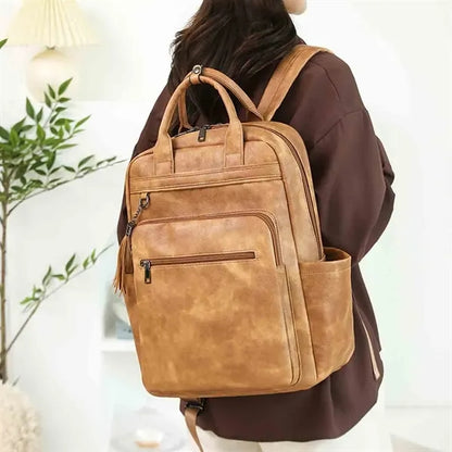 Vintage PU Leather Backpacks