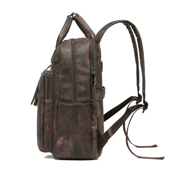 Vintage PU Leather Backpacks