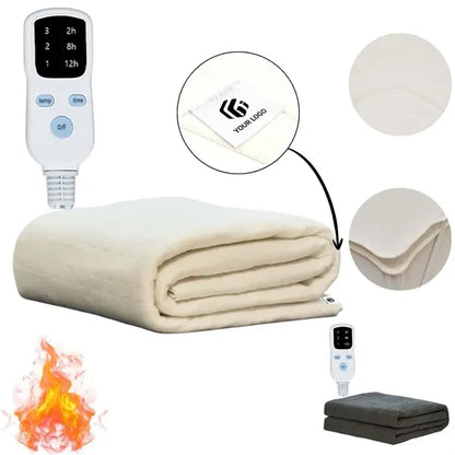 Winter cozy soft warm single electric heated blanket throw