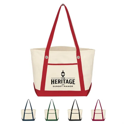 MEDIUM 12 OZ. COTTON CANVAS SAILING TOTE BAG