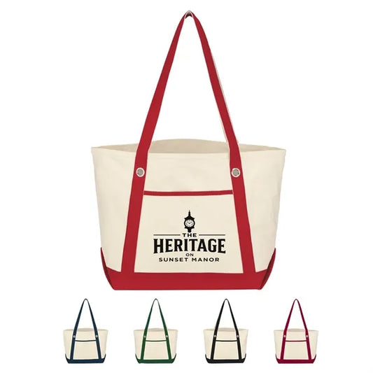 MEDIUM 12 OZ. COTTON CANVAS SAILING TOTE BAG