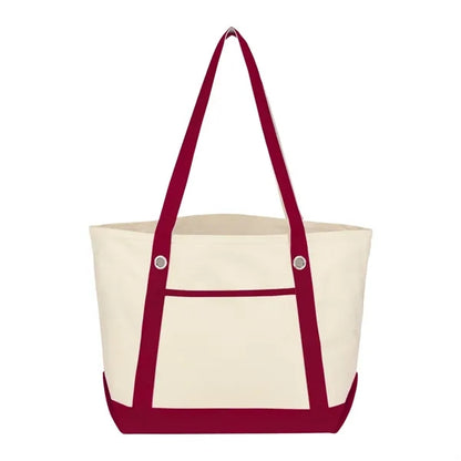 MEDIUM 12 OZ. COTTON CANVAS SAILING TOTE BAG