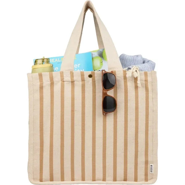 FEED Striped Carry Tote