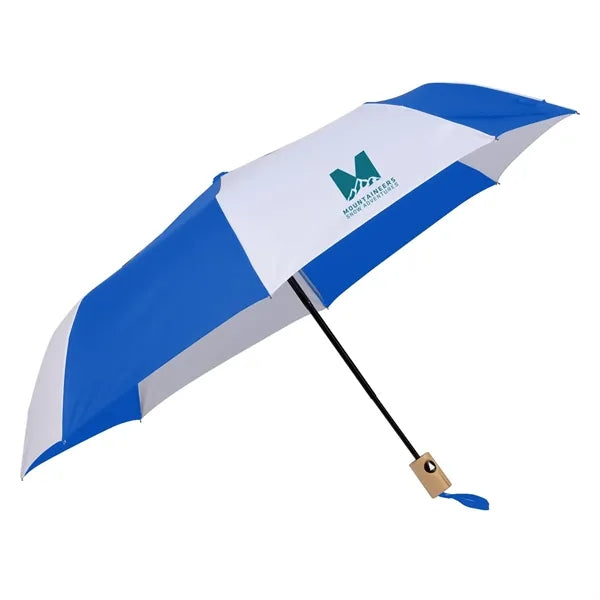 42" Recycled Folding Auto Open Umbrella