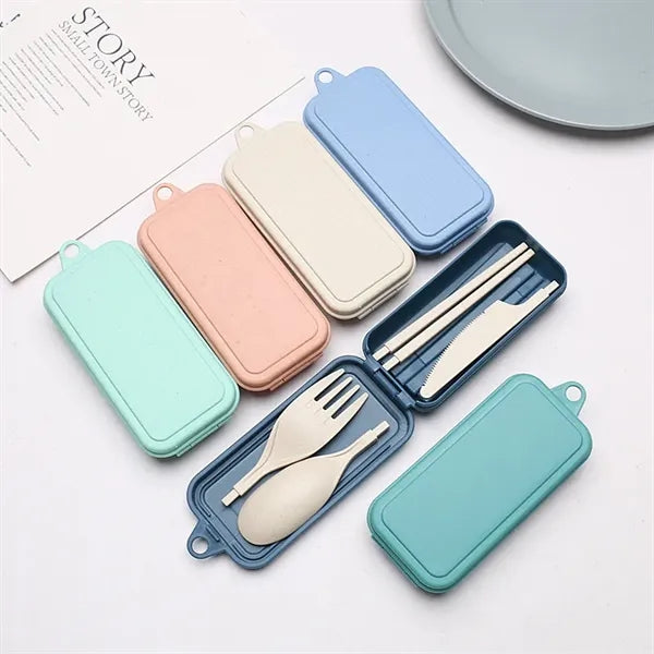 Wheat Straw Portable Utensil Set