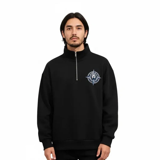 Unisex Lightweight Cotton Quarter Zip Sweatshirt