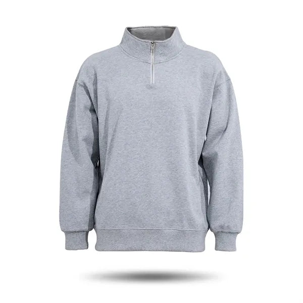 Unisex Lightweight Cotton Quarter Zip Sweatshirt