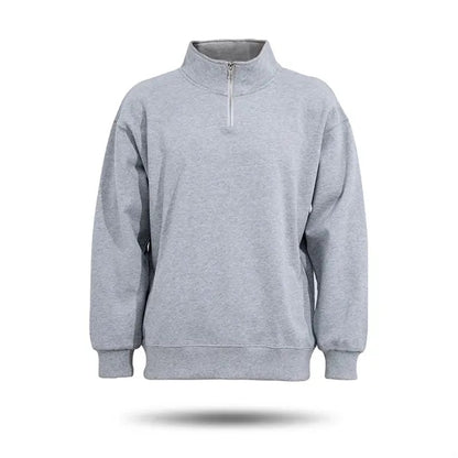 Unisex Lightweight Cotton Quarter Zip Sweatshirt