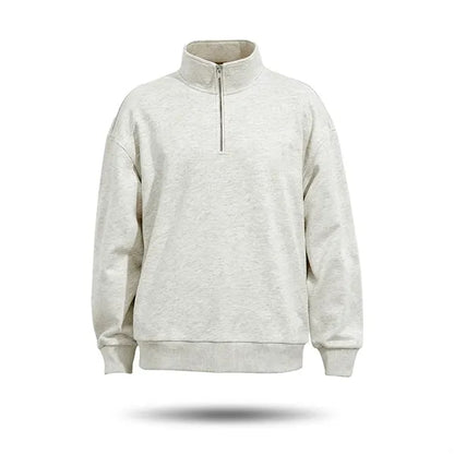 Unisex Lightweight Cotton Quarter Zip Sweatshirt