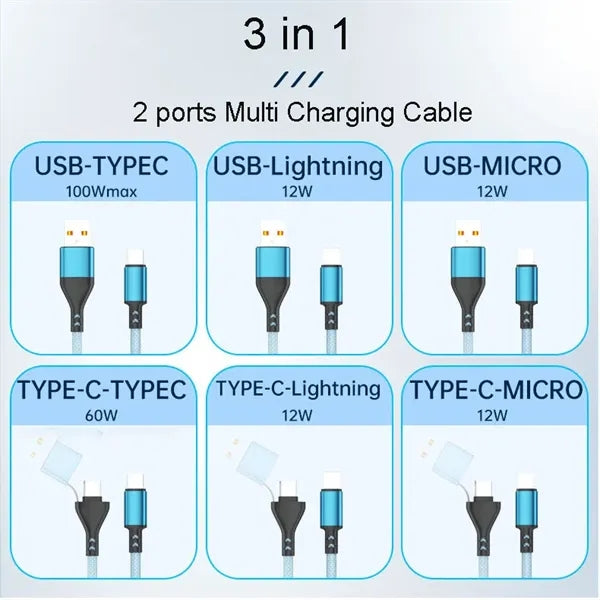 Fast 3 in 1 Charging Cable