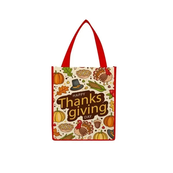 LAMINATED NON-WOVEN TOTE BAG (12"W x 13"H x 8"D)