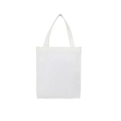 LAMINATED NON-WOVEN TOTE BAG (12"W x 13"H x 8"D)
