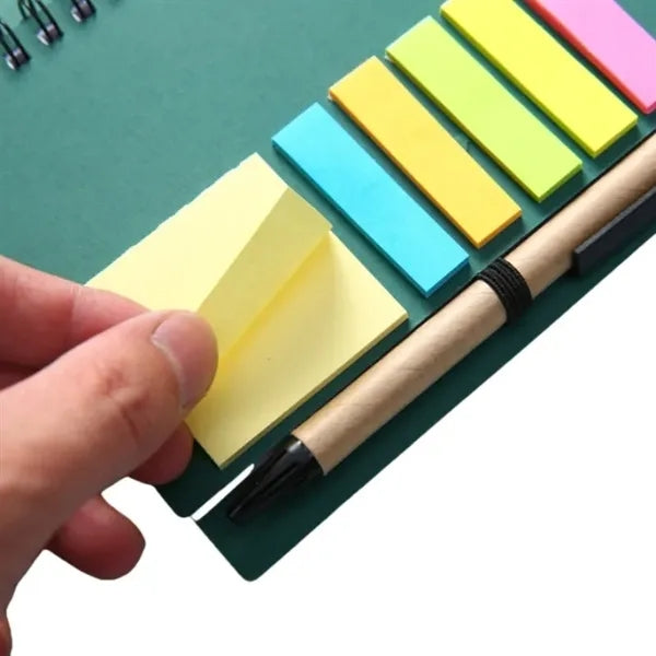 Notebook with Sticky Notes