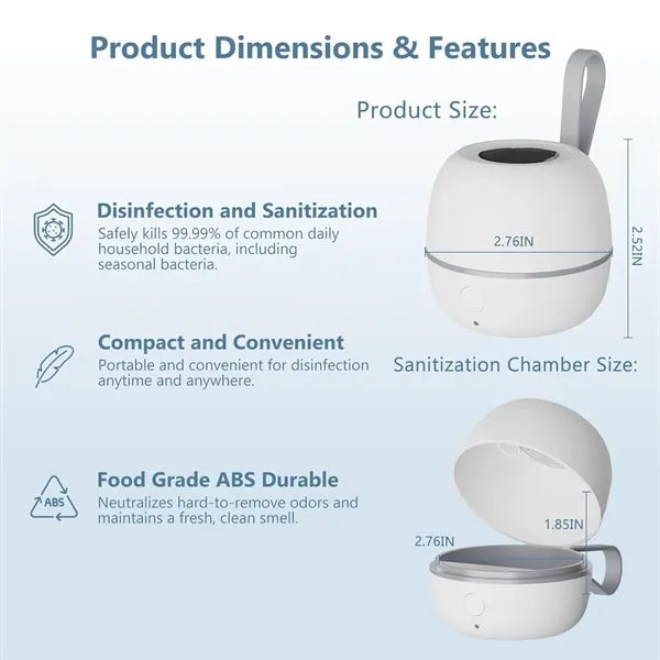 Portable Pacifier Sanitizer On The Go