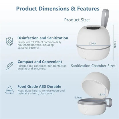 Portable Pacifier Sanitizer On The Go