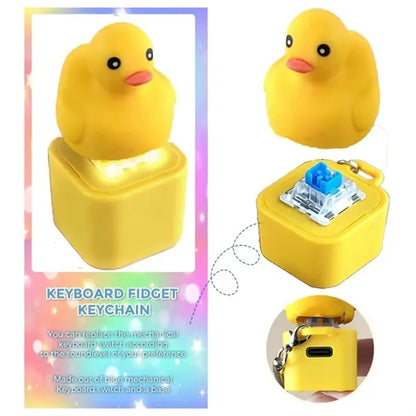 Duck Quacking Fidget Keychain Toy