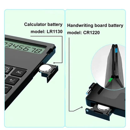 Calculator with Erasable LCD Notepad