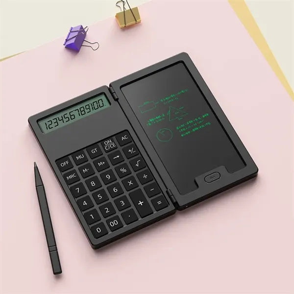 Calculator with Erasable LCD Notepad