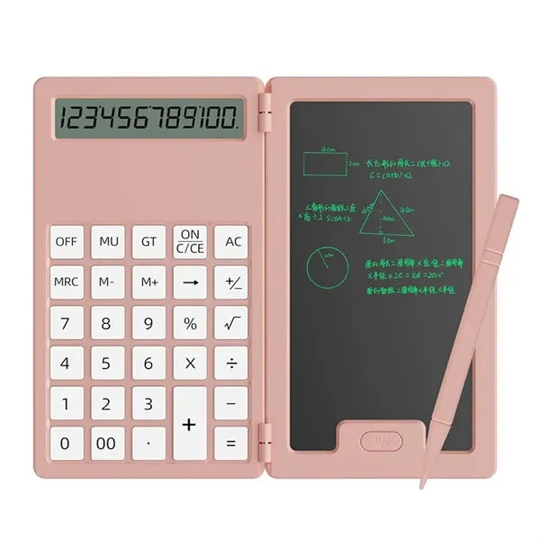 Calculator with Erasable LCD Notepad