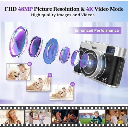 4K Digital Camera for Photography