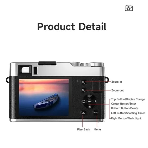 4K Digital Camera for Photography