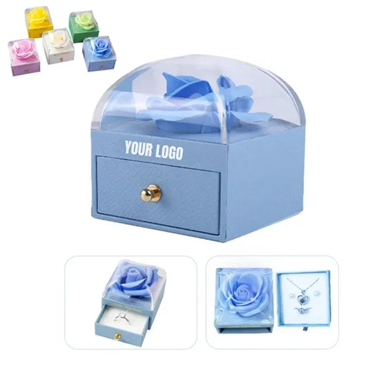 Rose Velvet Jewelry Box